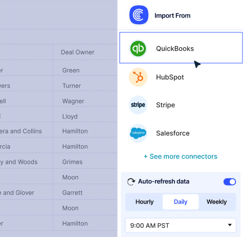 QuickBooks Data Connection