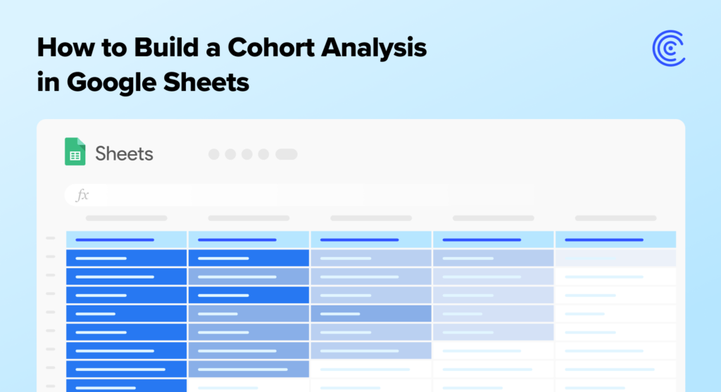 cohort analysis in google sheets