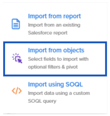 The Coefficient importing options. 