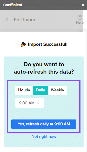 How To Import Live Data Into Google Sheets Coefficient