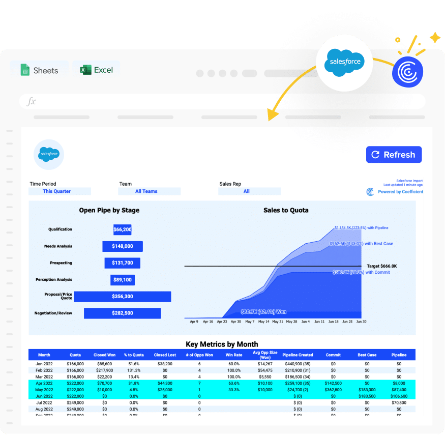 Salesforce Sales Performance Template