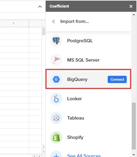 How To Connect BigQuery To Google Sheets - Coefficient