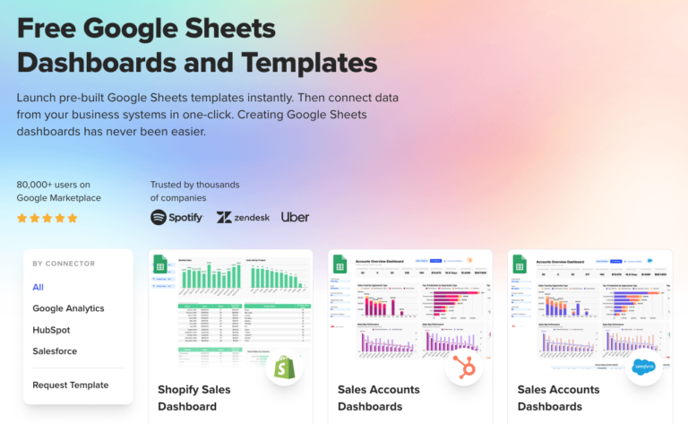 How to Build a Sales Dashboard in Google Sheets - Coefficient