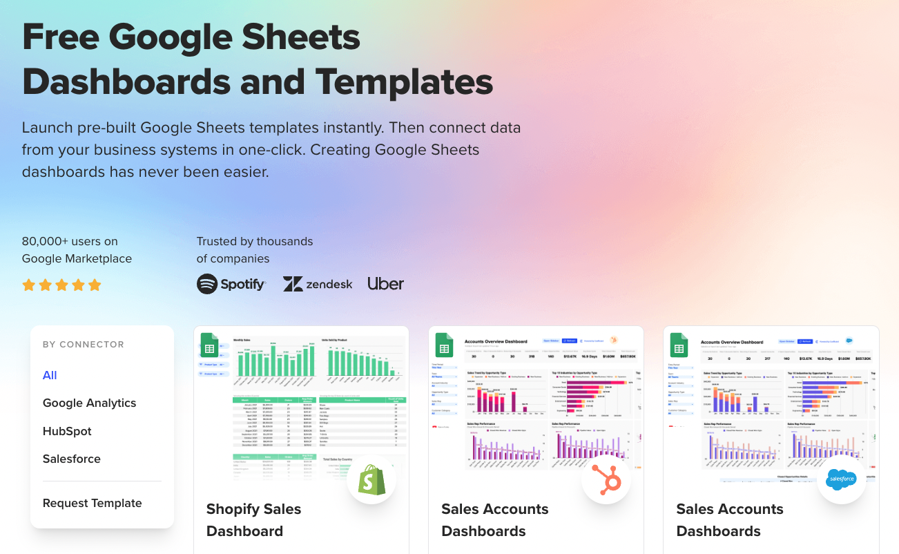 free google sheets templates