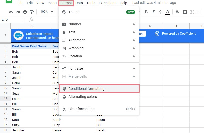 highlight duplicates columns google sheets