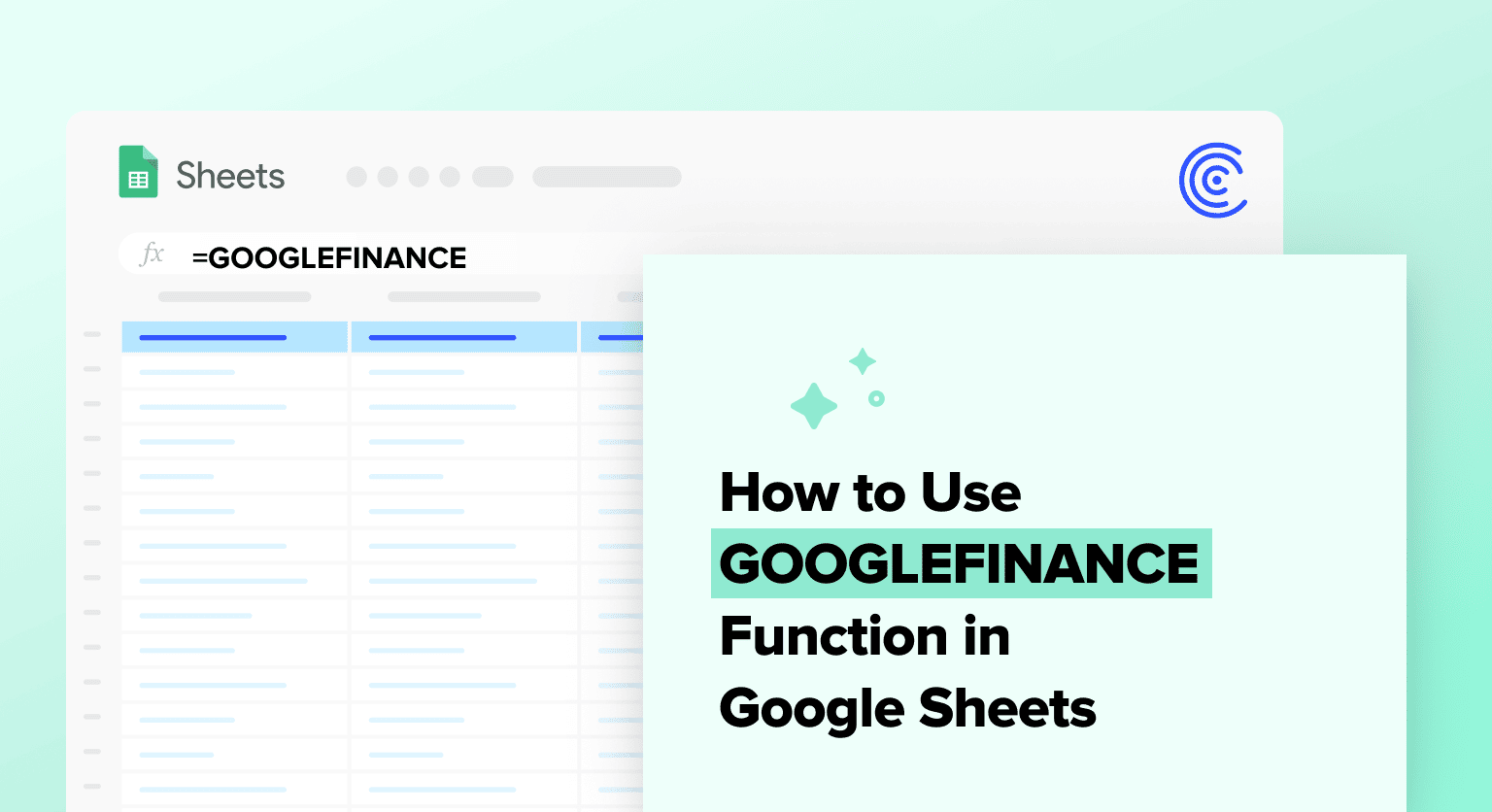 How To Use The GOOGLEFINANCE Function In Google Sheets