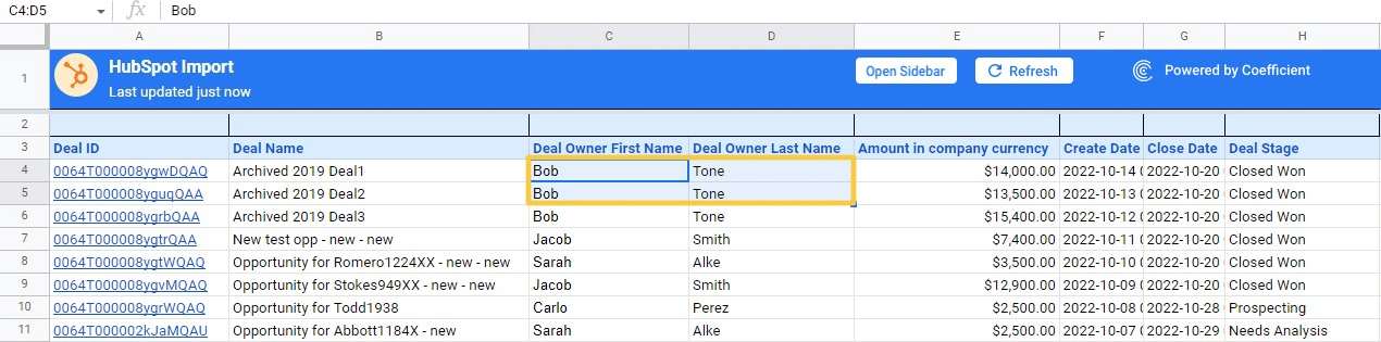 Google Sheets will display a prompt to warn you about merging cells with different values before you proceed.