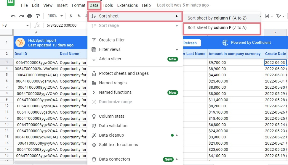 How To Sort By Date In Google Sheets