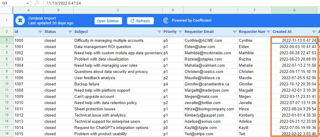 How to Split Cells in Google Sheets - Coefficient