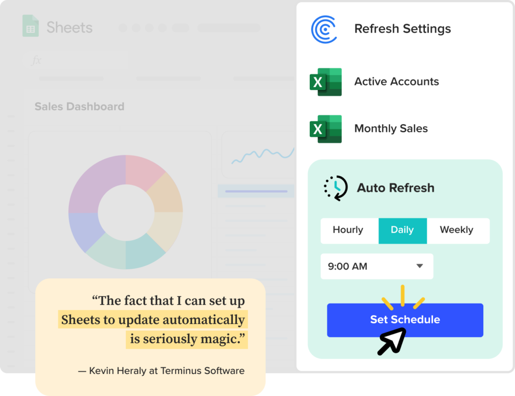 Connect Excel to Google Sheets in 1 minute – Coefficient