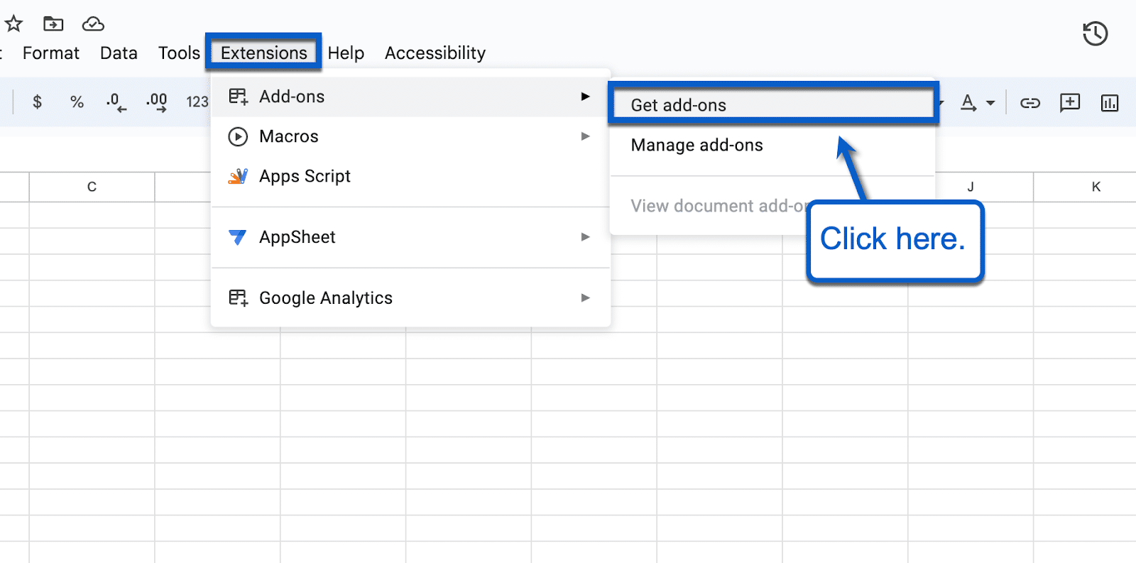 Install the Coefficient sidebar extension for Google Sheets