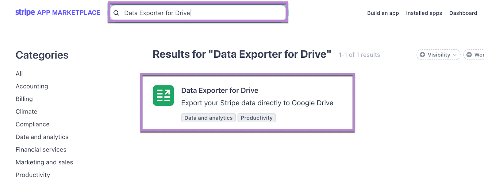 data exporter for drive 