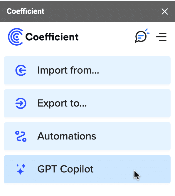 GPT Copilot google sheets
