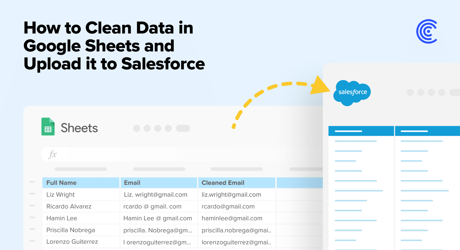 Clean and Update Salesforce Data in Google Sheets