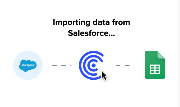 wait for your live salesforce data to be imported 