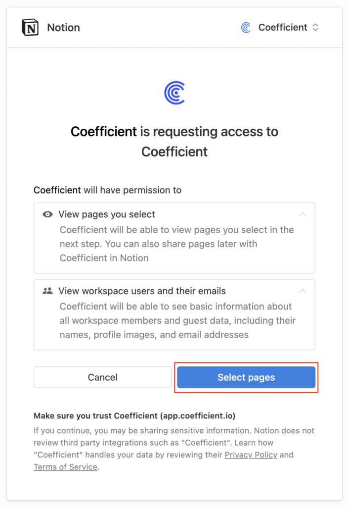 How to Connect Notion to Google Sheets - Coefficient
