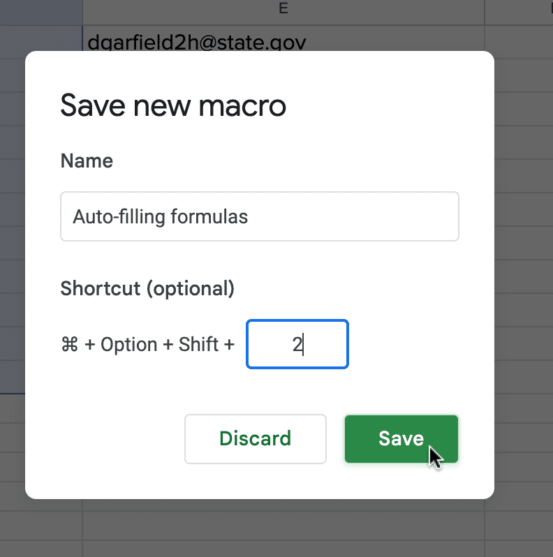 save your macro and apply a shortcut 