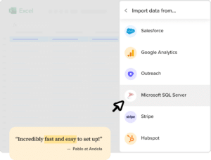 Connect MS SQL Server to Excel in 1 minute – Coefficient
