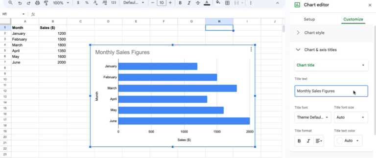 How to Make a Bar Graph in Sheets
