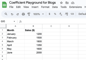 How to Make a Table in Google Sheets