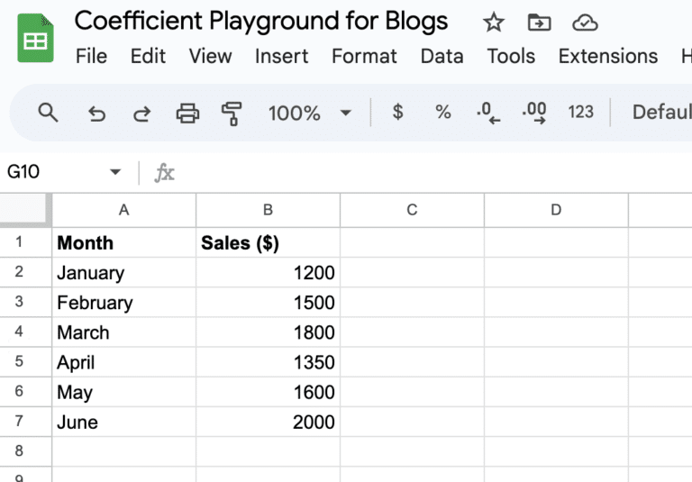 How To Make A Table In Google Sheets