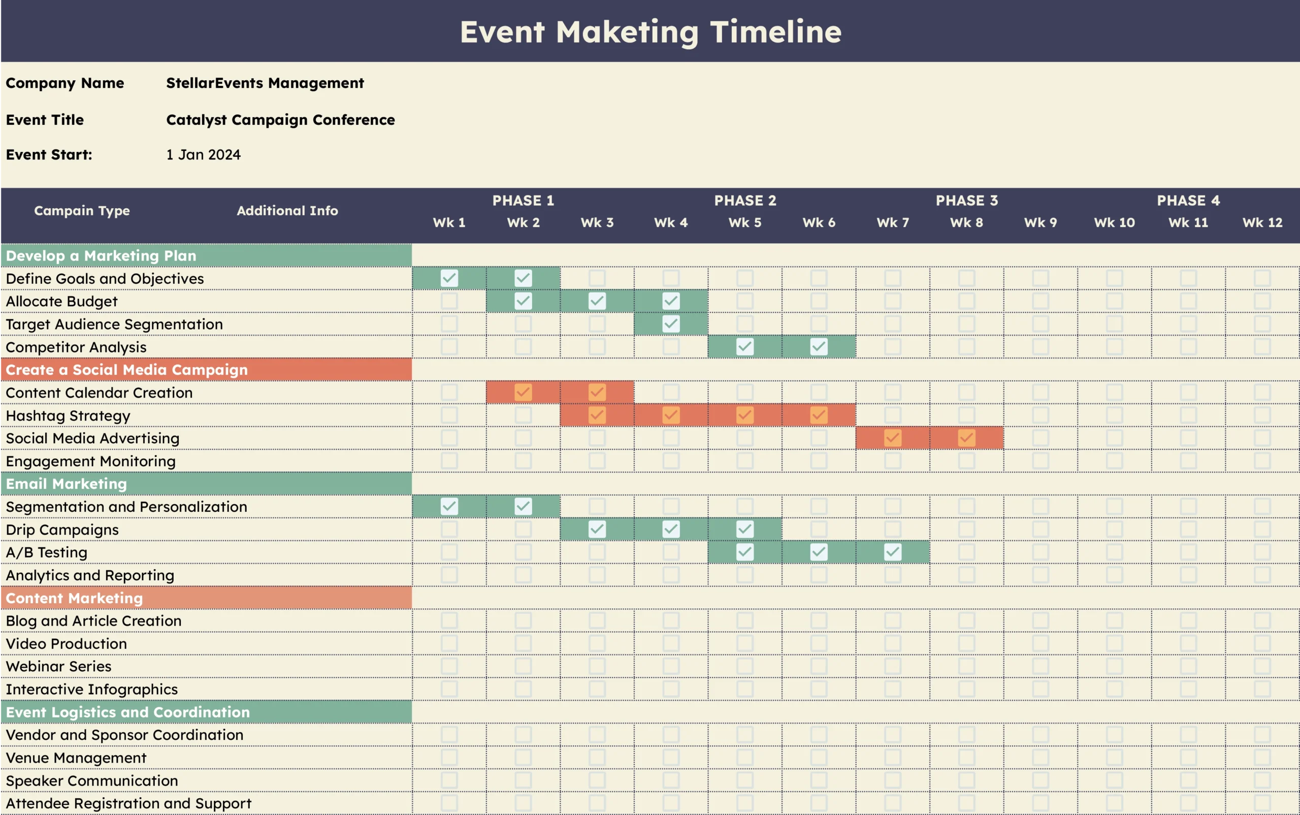 Event Marketing Timeline Template: Streamline Event Success