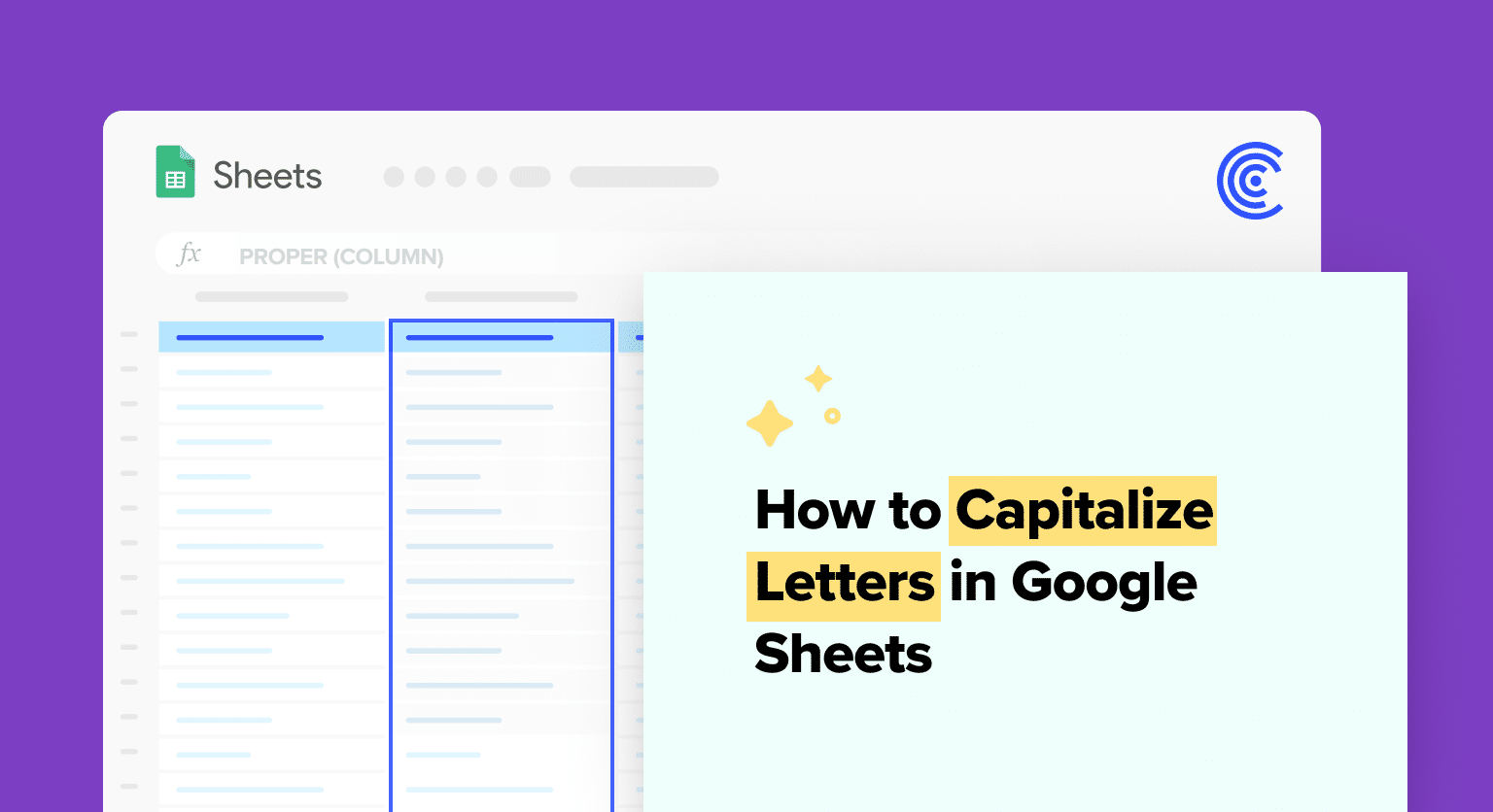 learn How to Capitalize All Letters in Google Sheets