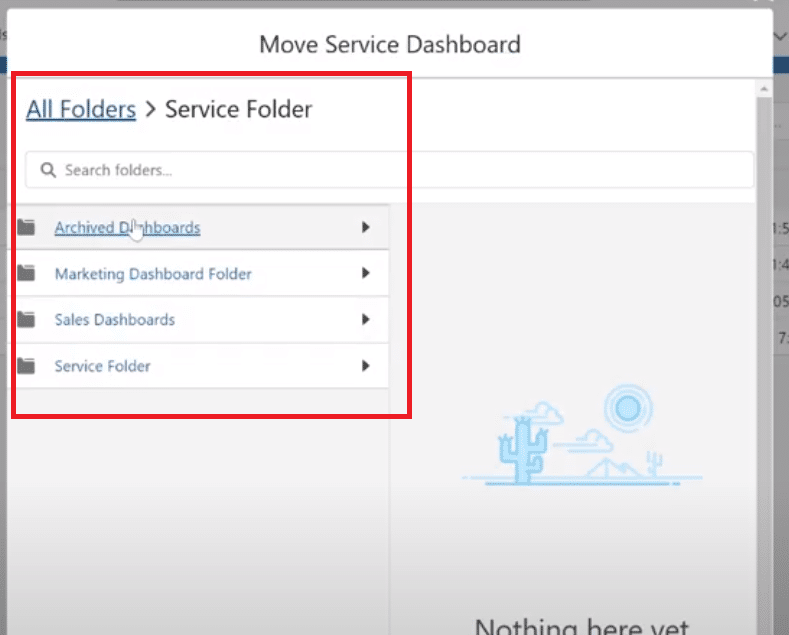 Selecting Components for Archiving in Salesforce Dashboard