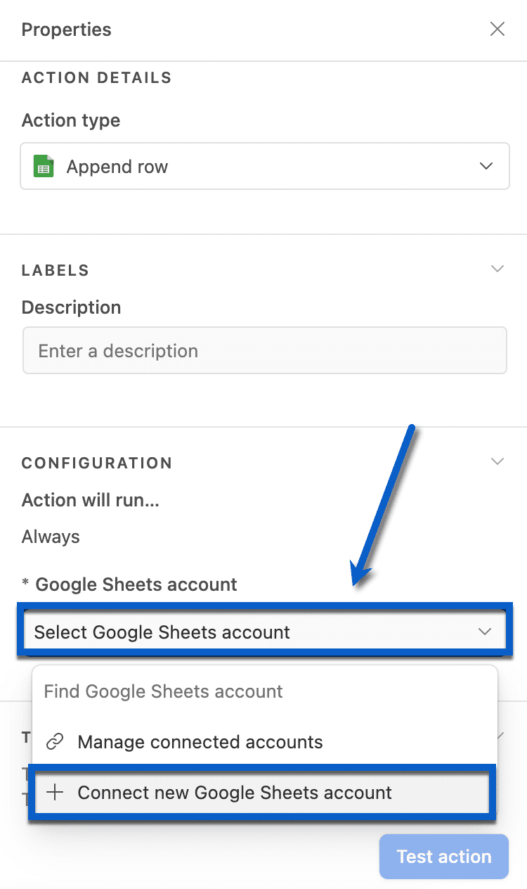 Linking Google Sheets account for Airtable data automation