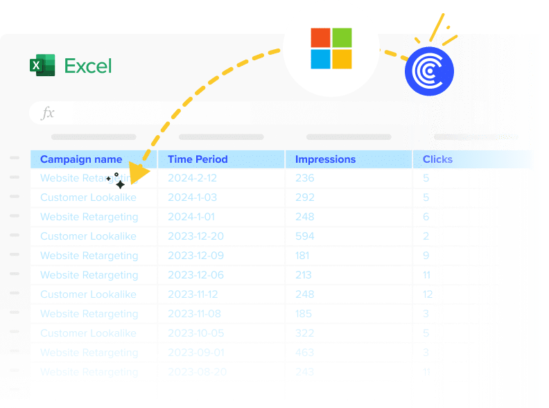 Microsoft Bing Ads to Excel