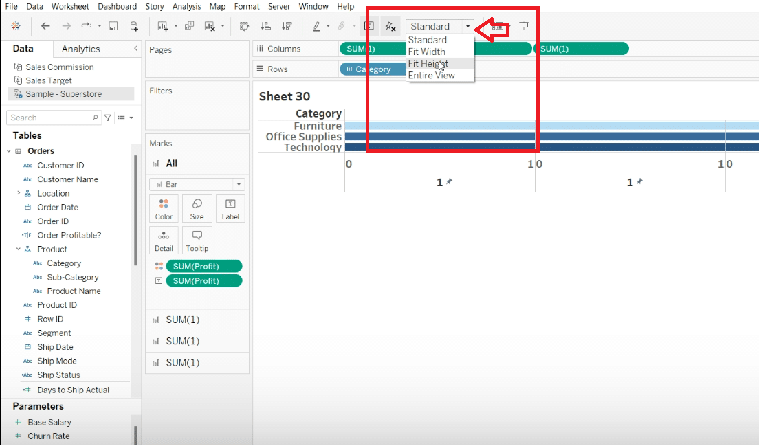 Adding Measures to Marks Cards for Detailed Conditional Formatting