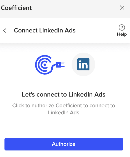 Authorizing Coefficient access to the LinkedIn Ads account