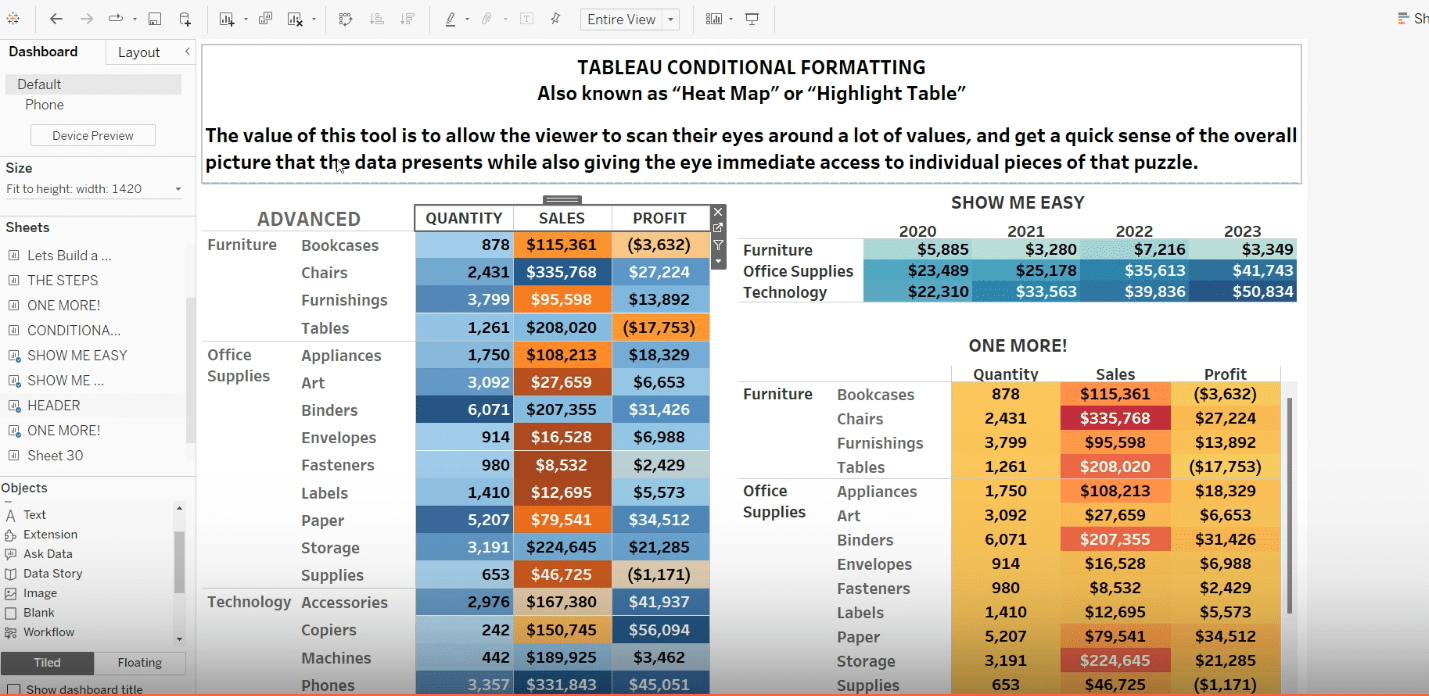 Customizing Header in Tableau with Measure Names