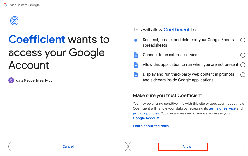 Search for "Coefficient" in the Google Workspace Marketplace.