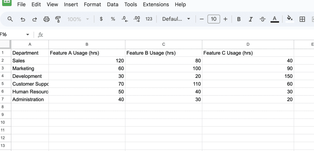 Entering data into a new or existing Google Sheets spreadsheet.