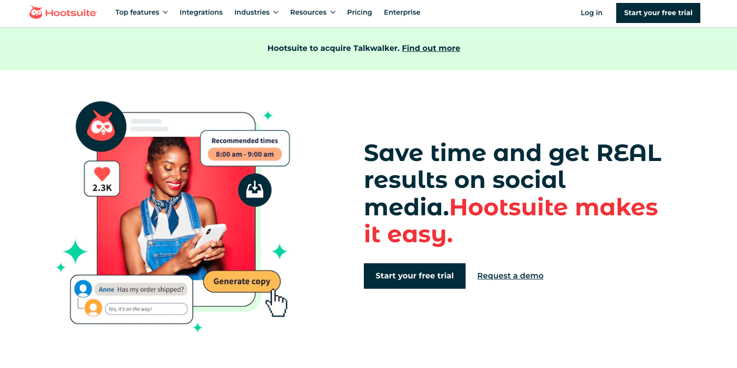 Hootsuite: Comprehensive social media management platform