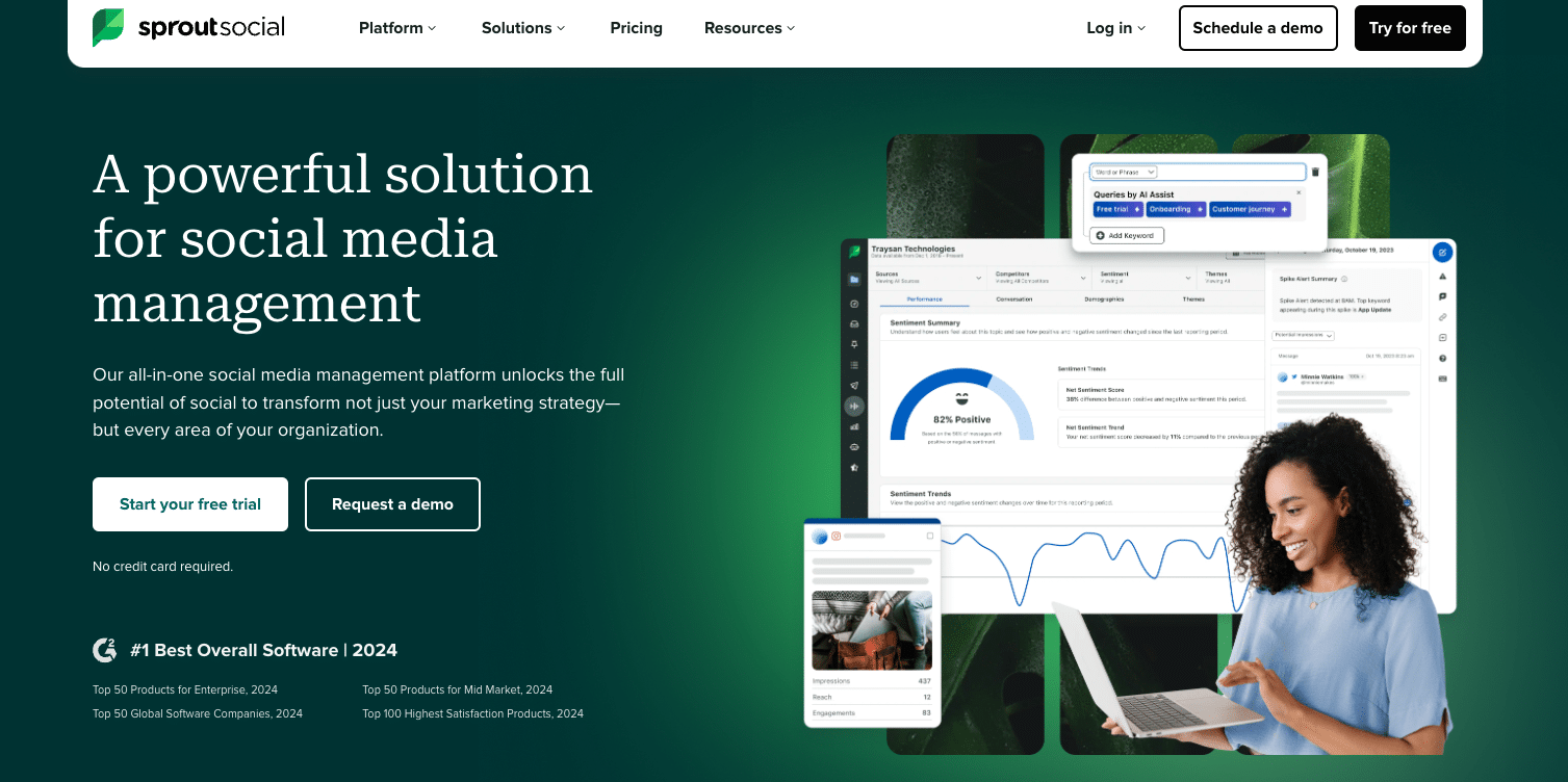 Sprout Social: Advanced social media management and analytics