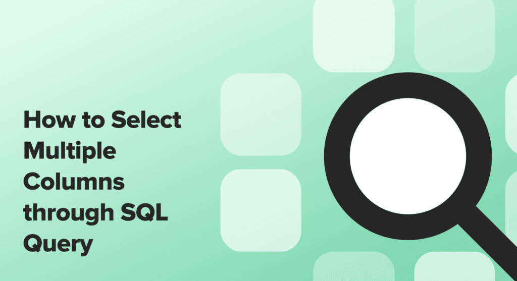 How to Select Multiple Columns through SQL Query