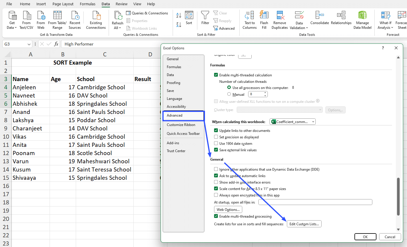 edit custom lists in excel import list from cells