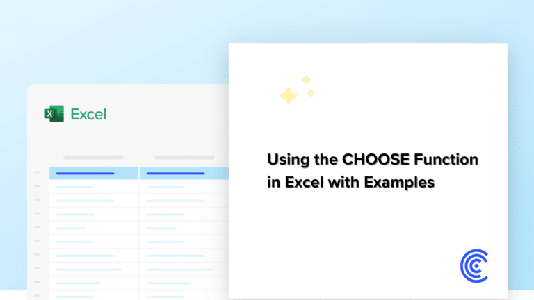Using The Excel CHOOSE Function With Examples - Coefficient