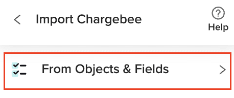 Select Objects & Fields to start importing
