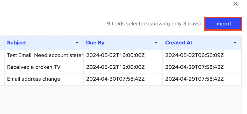 import freshdesk data into excel