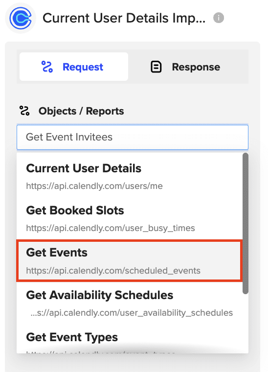 The user URI highlighted in the Current User Details preview in Coefficient.