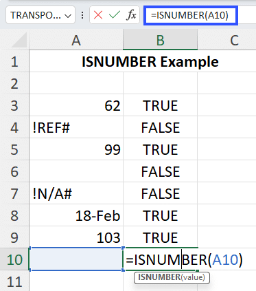 How to Use the ISNUMBER Function In Excel - Coefficient