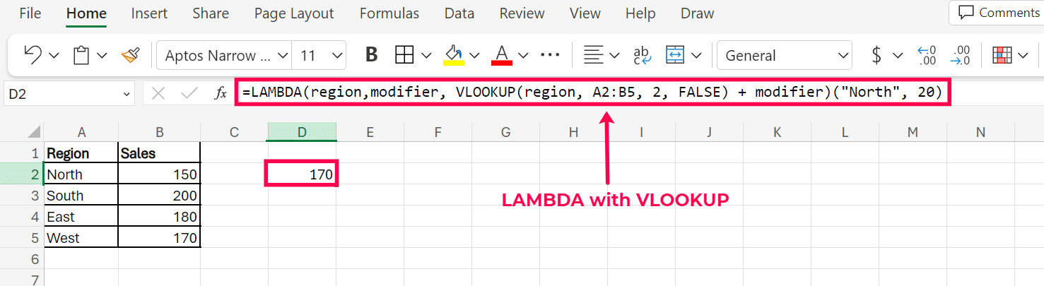 lambda with vlookup