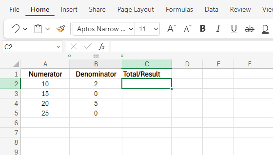 match column a and b or show error