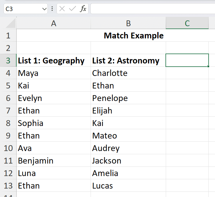 match example based on two columns