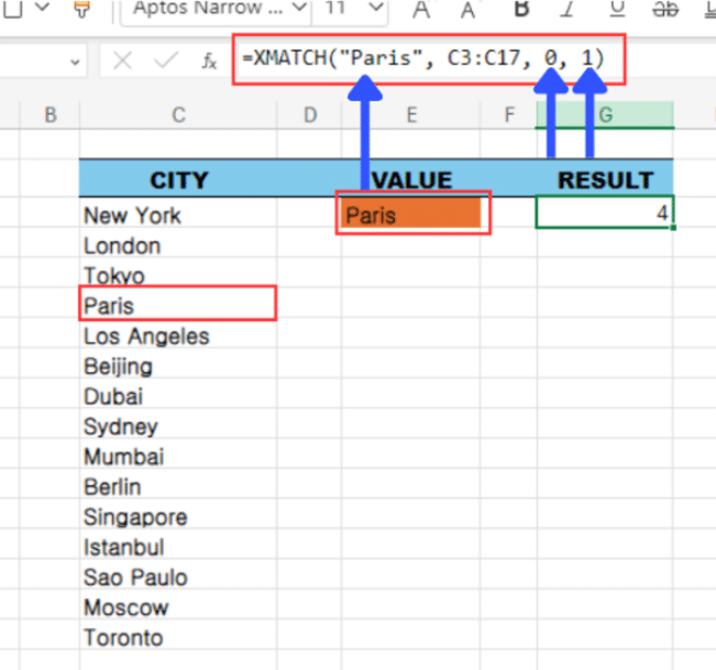 search mode in excel