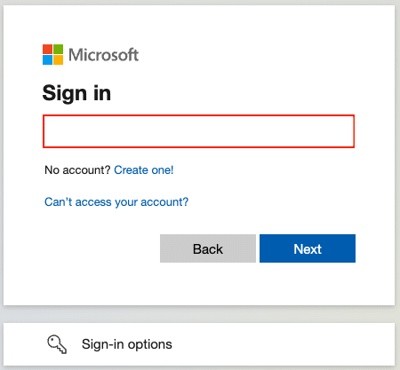 signing into your Microsoft account for authorization while using Coefficient in Excel.