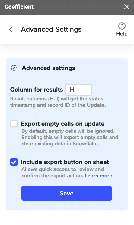 Confirming your settings and clicking “Export” to proceed.